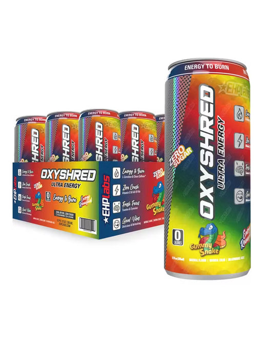 EHP LABS OXYSHRED ULTRA ENERGY DRINK RTD 12X355ML